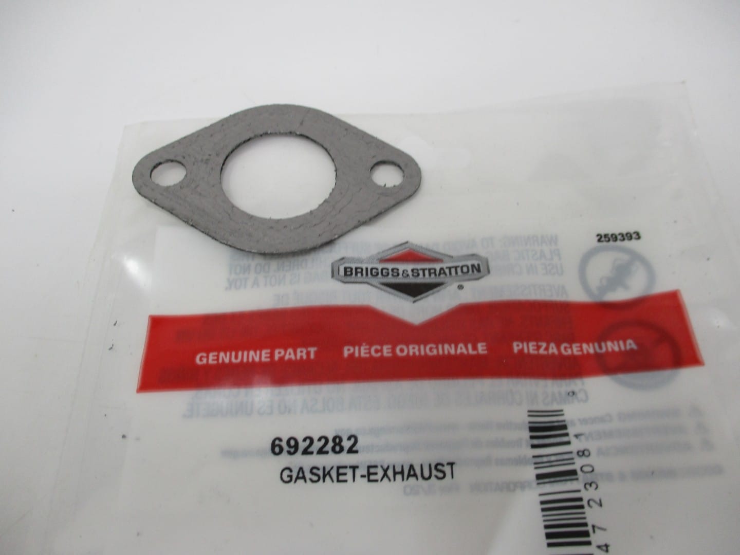 Genuine Briggs & Stratton 692282 Exhaust Manifold Gasket 095208MA 271174 272250 - Image 3