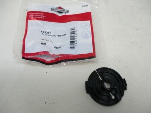 Genuine Briggs & Stratton 692299 Pawl Friction Plate 28150 T281503 557058
