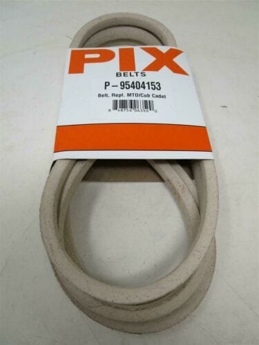 For Cub Cadet GT1500, LT1000, LT1046, SLT1500, V-Belt 122 1/8” X ½” in a Pix P-95404153