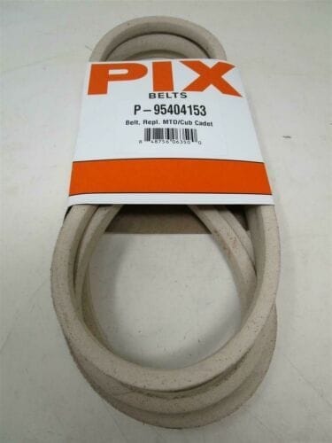 For Cub Cadet GT1500, LT1000, LT1046, SLT1500, V-Belt 122 1/8” X ½” in a Pix P-95404153