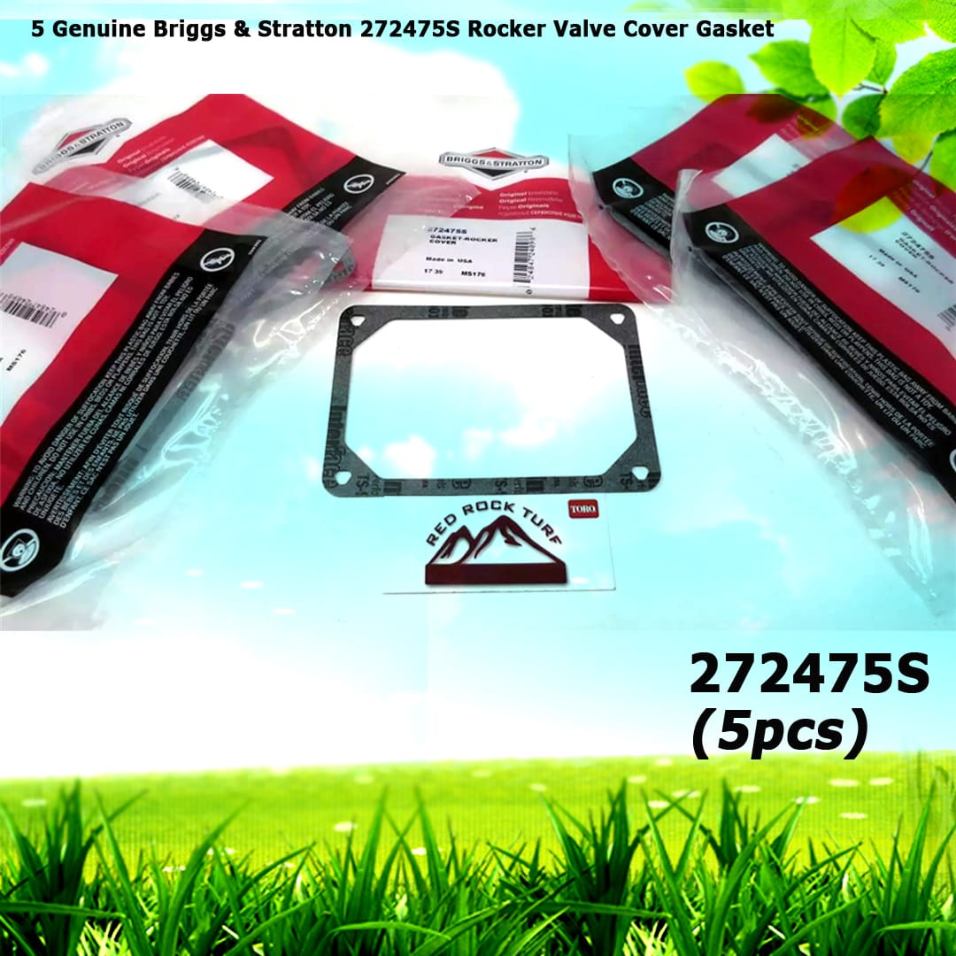 5 Genuine Briggs & Stratton 272475S Rocker Valve Cover Gasket