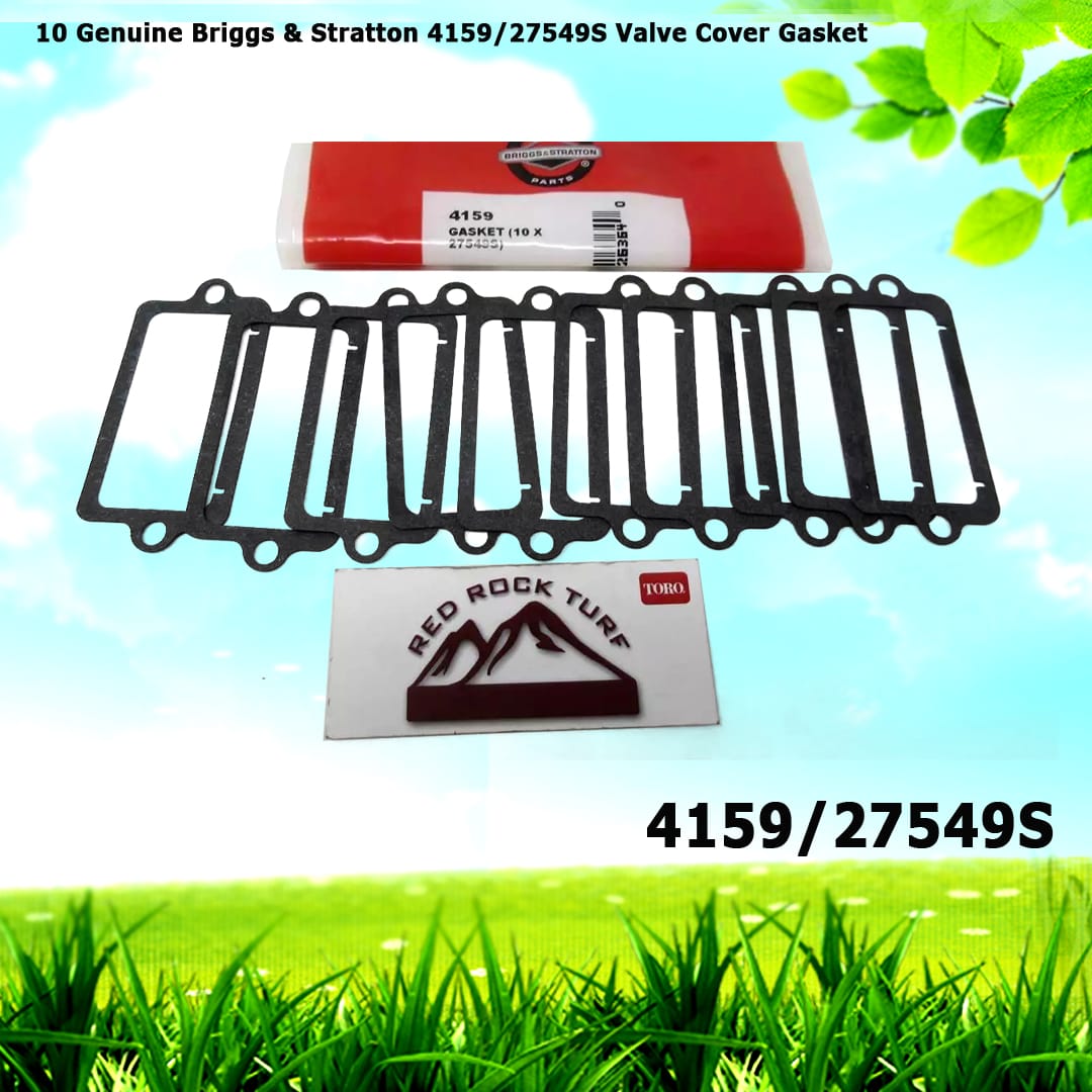10 Genuine Briggs & Stratton 4159/27549S Valve Cover Gasket