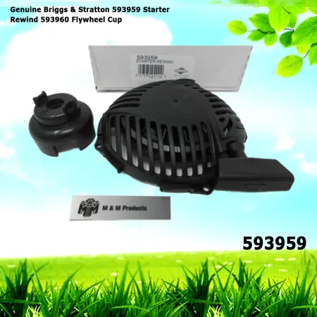 Genuine Briggs & Stratton 593959 Starter Rewind 593960 Flywheel Cup
