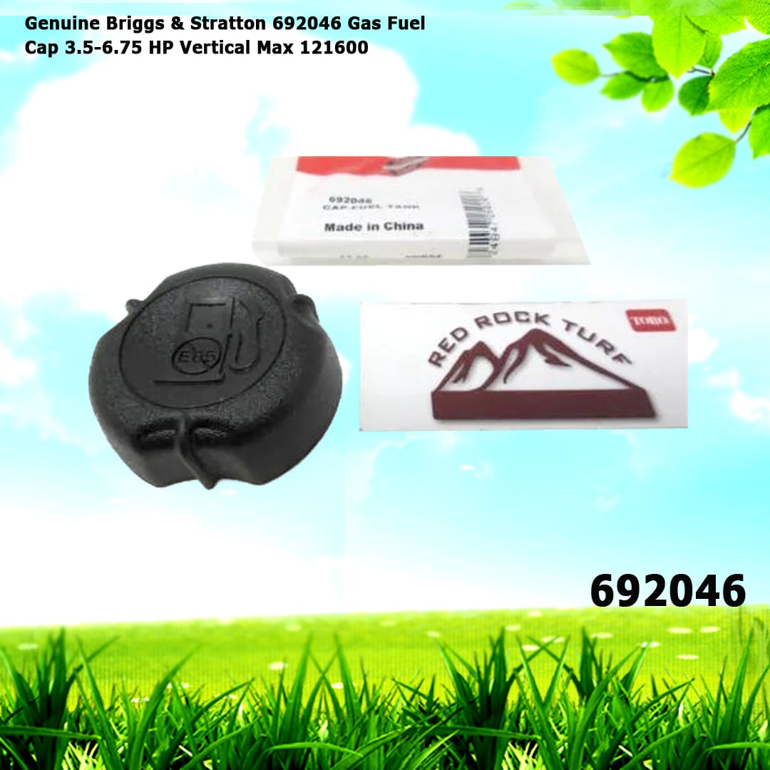 Genuine Briggs & Stratton 692046 Gas Fuel Cap 3.5-6.75 HP Vertical Max 121600