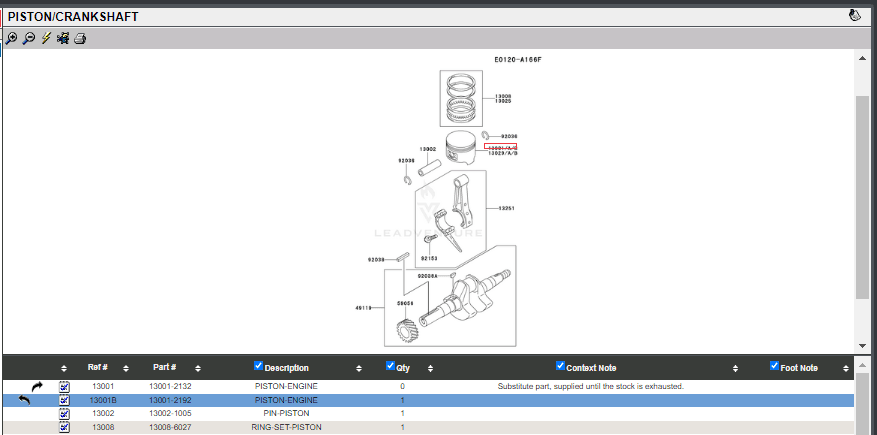 Genuine Kawasaki 13001-2192 13008-6027 Piston & Rings Toro 93-8502 93-8503 FE120D - Image 4