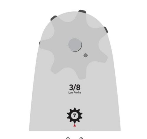 Oregon 100SDEA041 10” Chainsaw Bar & 2 91VXL040 Chain Single Rivet Guide Bar - Image 3