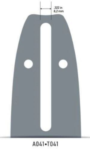 Oregon 100SDEA041 10” Chainsaw Bar & 2 91VXL040 Chain Single Rivet Guide Bar - Image 2