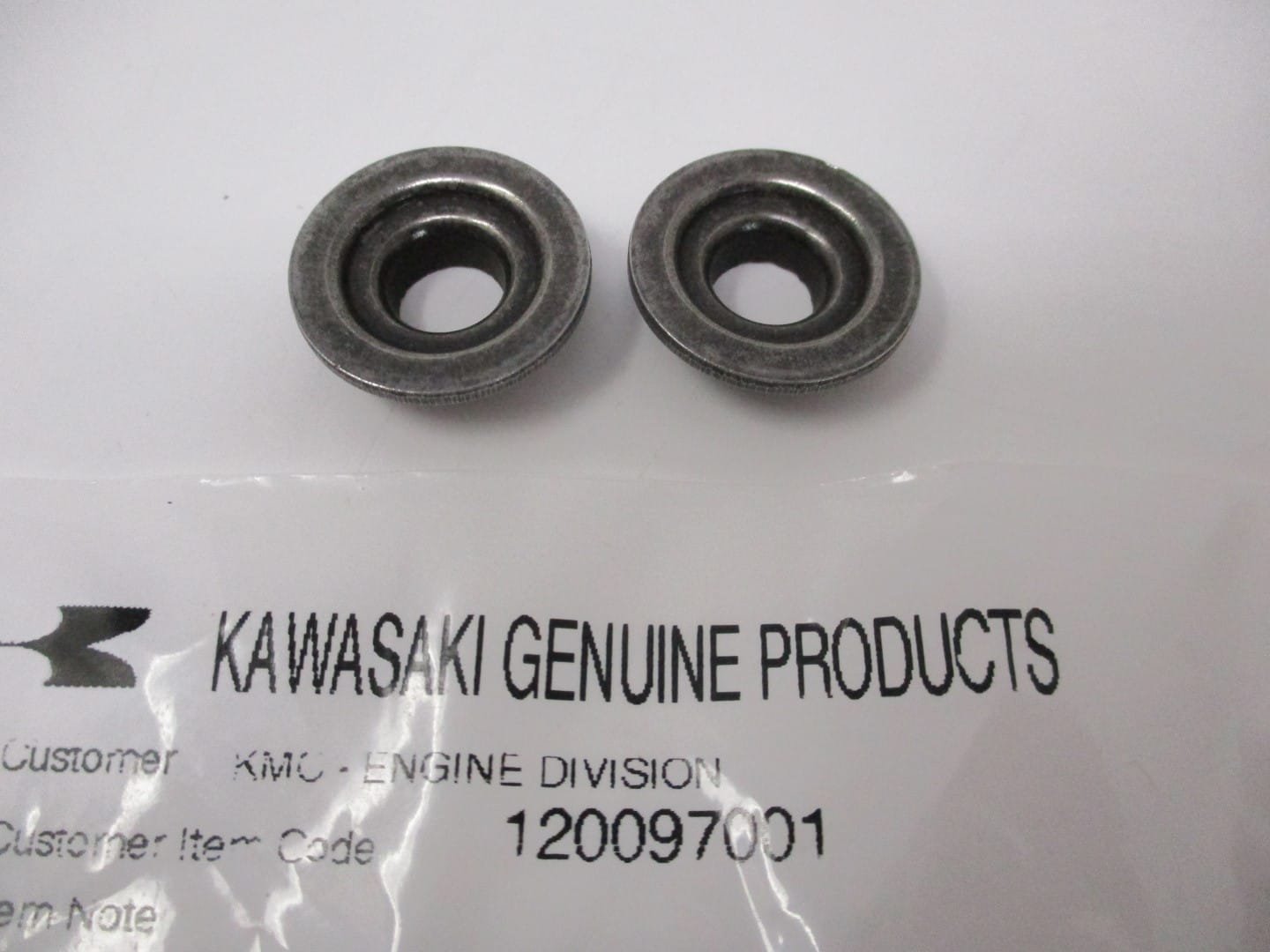 2 Genuine Kawasaki 12009-7001 Valve Spring Retainer FH381V FH430V FH451V - Image 3