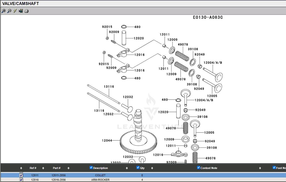 2 Genuine Kawasaki 12011-2056 Collet FD590V FD611V FD620D FD661D FE250D FH381 - Image 4
