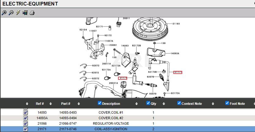 Genuine Kawasaki 21171-0746 Ignition Coil Fits FX850V, - Image 6
