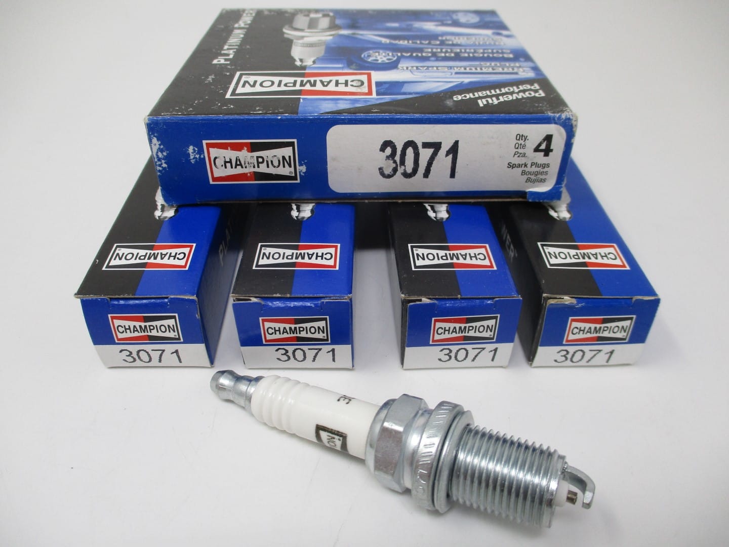 4 Genuine Champion 3071 RC12PYC Platinum Spark Plugs Small Engine