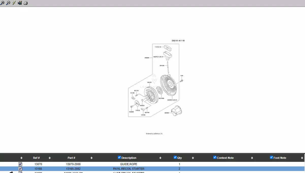 Genuine Kawasaki 46075-2091 Recoil Starter Grip - Image 4