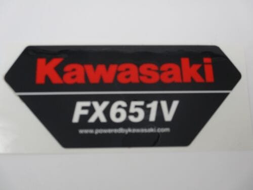 Genuine Kawasaki FX651V Engine Decal Sticker 56080-0976 - Image 2