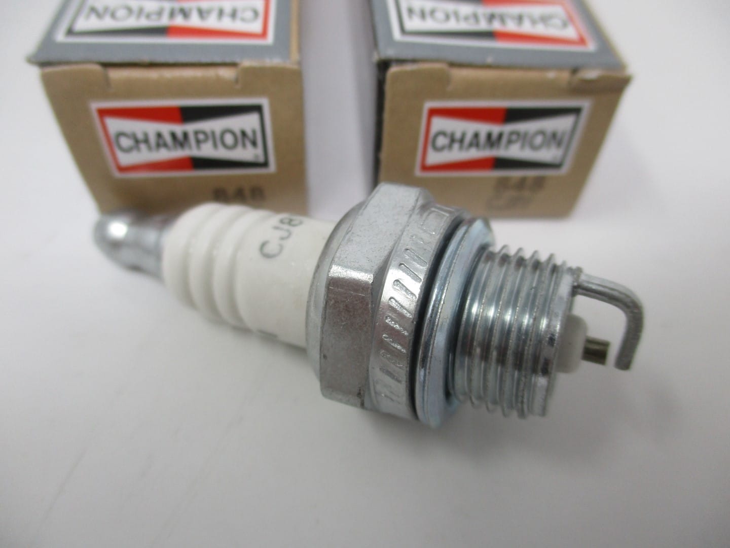 2 Genuine Champion 848 CJ8Y Nickel Spark Plug's Copper Plus Small Engines - Image 3