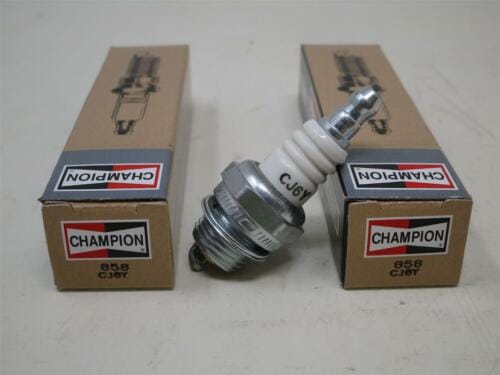 2 Genuine Champion 858 CJ6Y  Nickel Spark Plug Copper Plus's Chainsaw - Image 2