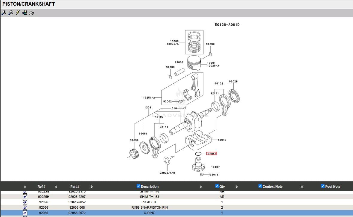 Genuine Kawasaki 92055-2072 O-Ring Counterweight FE290D FE350D FE400D - Image 4