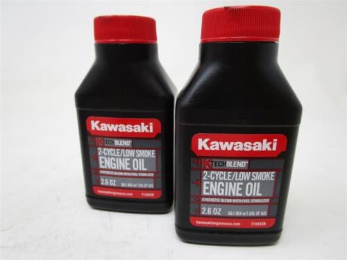 2 Btls Genuine Kawasaki 99969-6082C 2-Cycle Engine Oil 2.6 OZ Mix w/ 1 Gal of Gas - Image 2