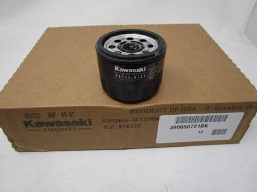 12 Packs Genuine Kawasaki 49065-0721 Oil Filters Fits JD AM119567 Toro 107-7817