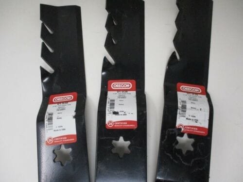 3 Genuine Oregon 91-938 17 7/8" Star Rotary Mulching Mower Blade Six Point Cub Cadet MTD - Image 4