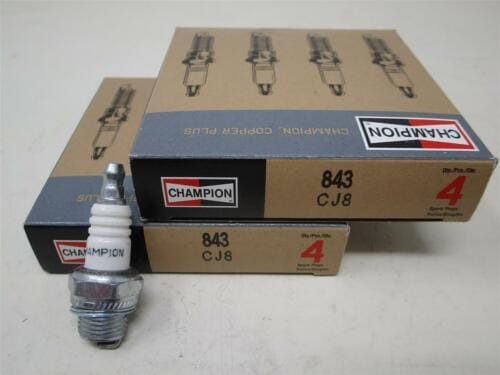 8 Genuine Champion 843 CJ8 Nickel Spark Plug's Copper Plus Chainsaw - Image 3