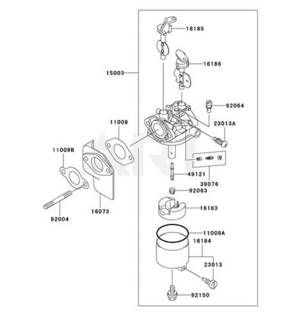 Genuine Kawasaki 11009-2827 & 11009-2939 Carburetor Gasket for FE290D FE350D - Image 4
