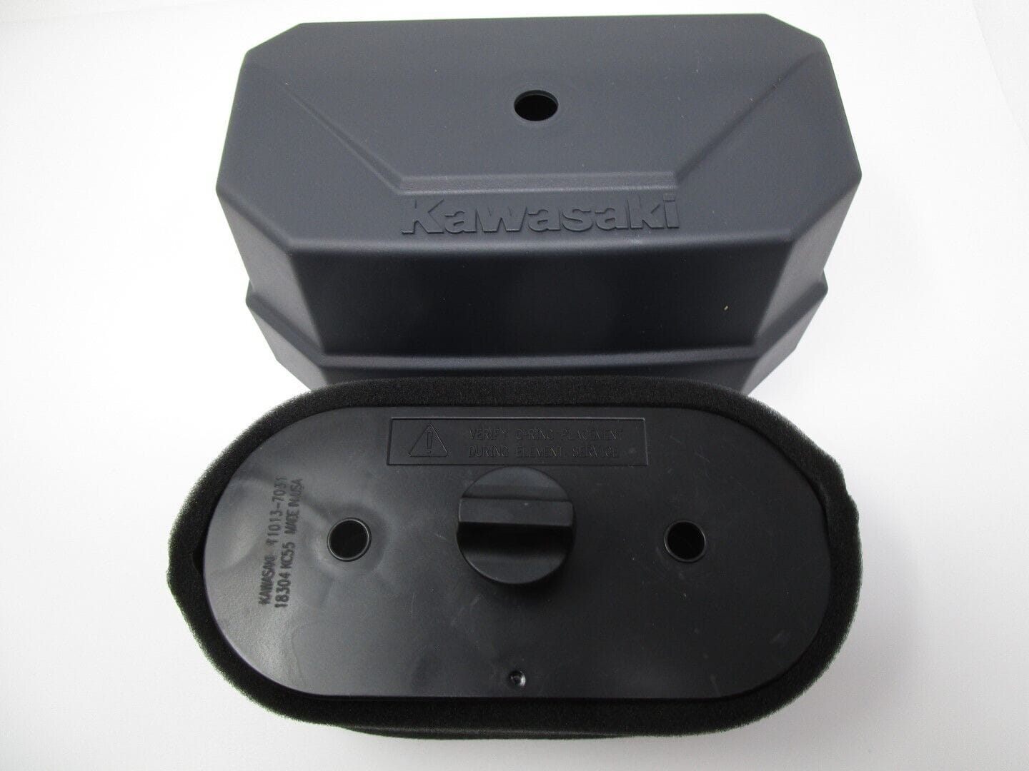 Genuine Kawasaki 11011-7045 & 11013-7031 Pre-Air Filter & Cover / Nut - Image 3