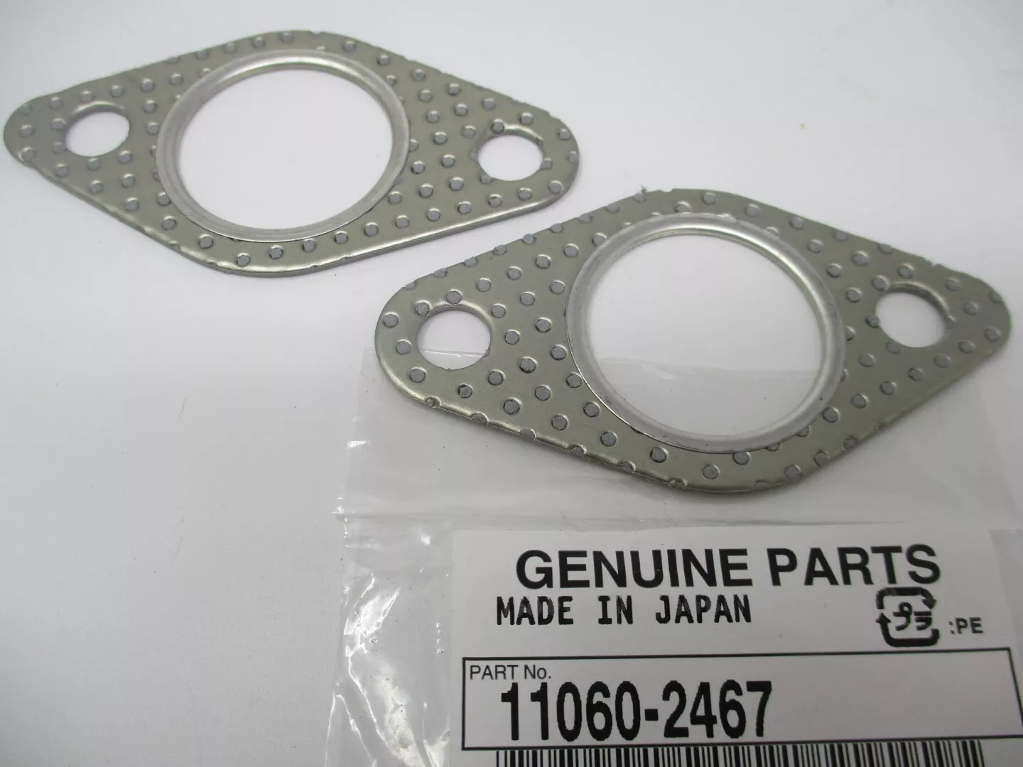2 Genuine Kawasaki 11060-2467 Muffler Gasket Exhaust FD671D FD711D FD750D - Image 2