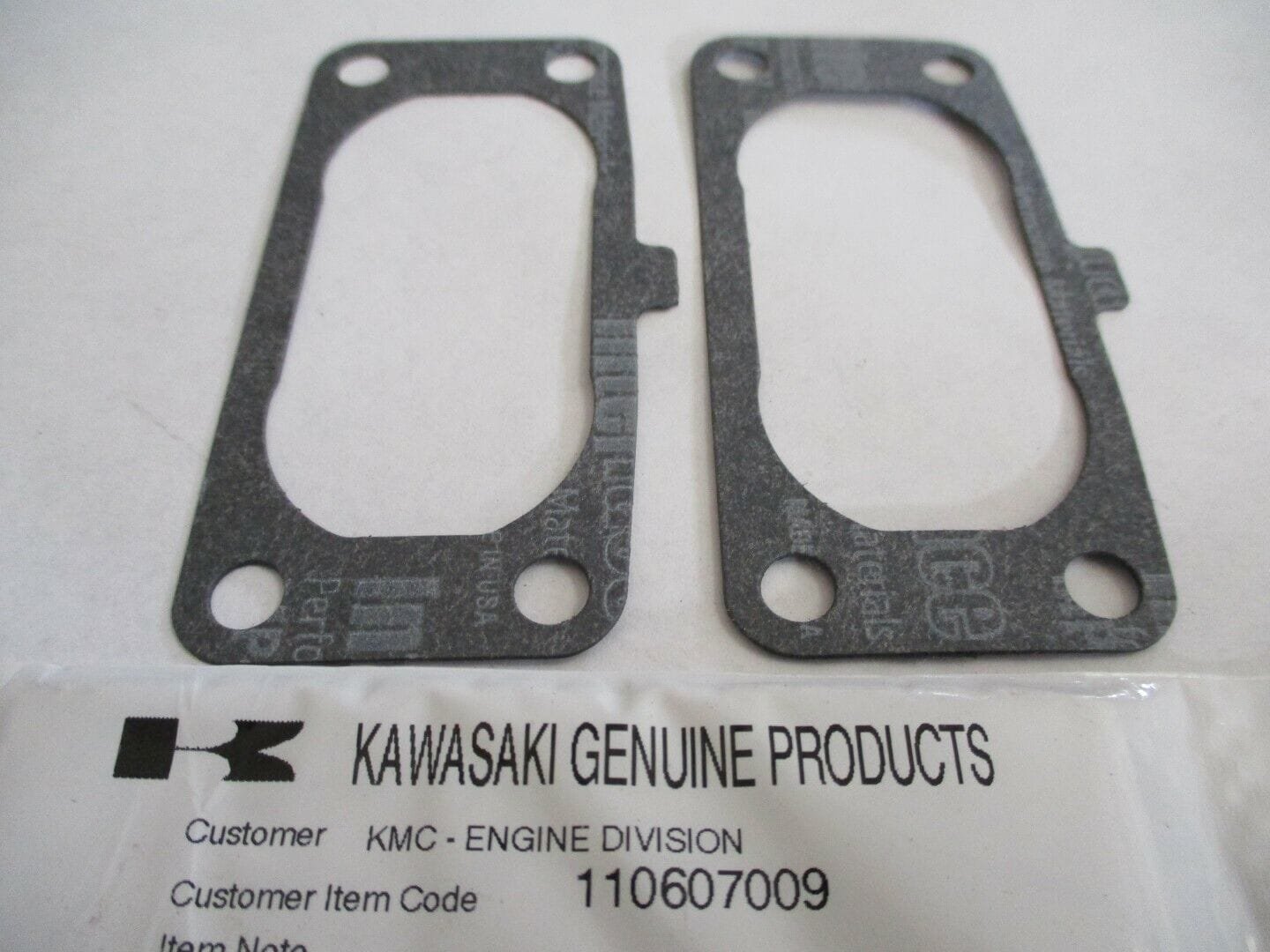 2 Genuine Kawasaki 11060-7009 Air Filter Gasket  FH721V, FH601V FH641V