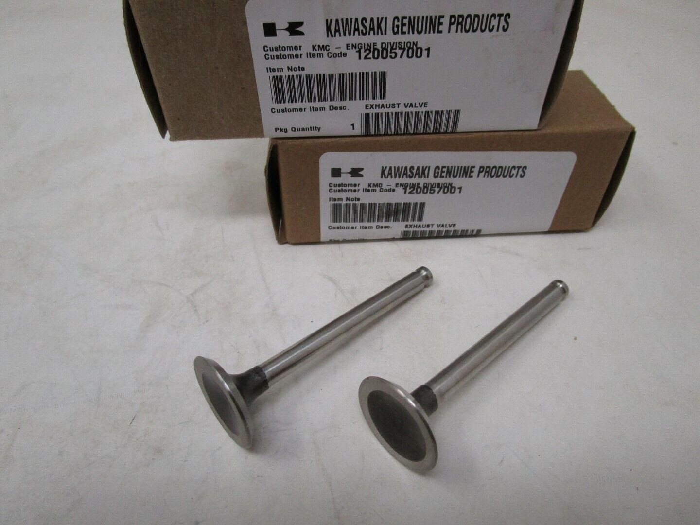 2 Packs Genuine Kawasaki 12005-7001 Exhaust Valves FH451V FH500V