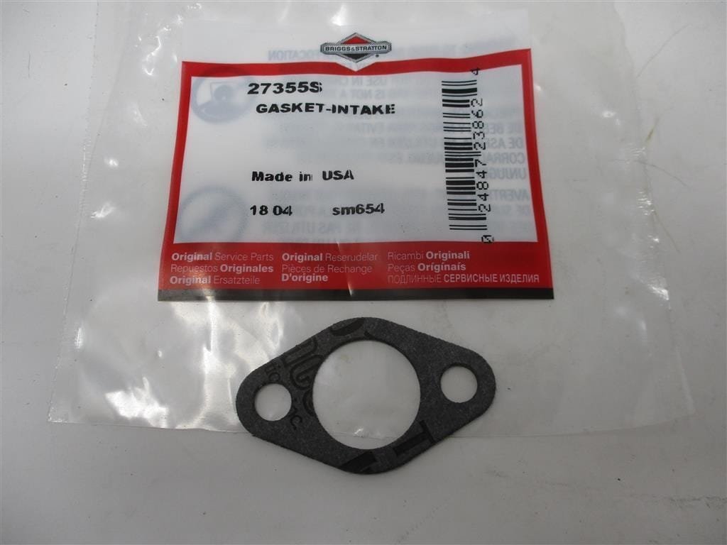 Genuine Briggs & Stratton 27355S Intake Gasket  (Fits Carburetor 299437)