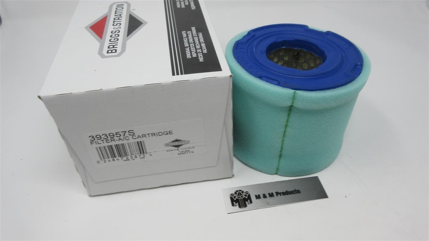 Genuine Briggs & Stratton 393957S & 271794S Air Filter & Pre-Air Filter