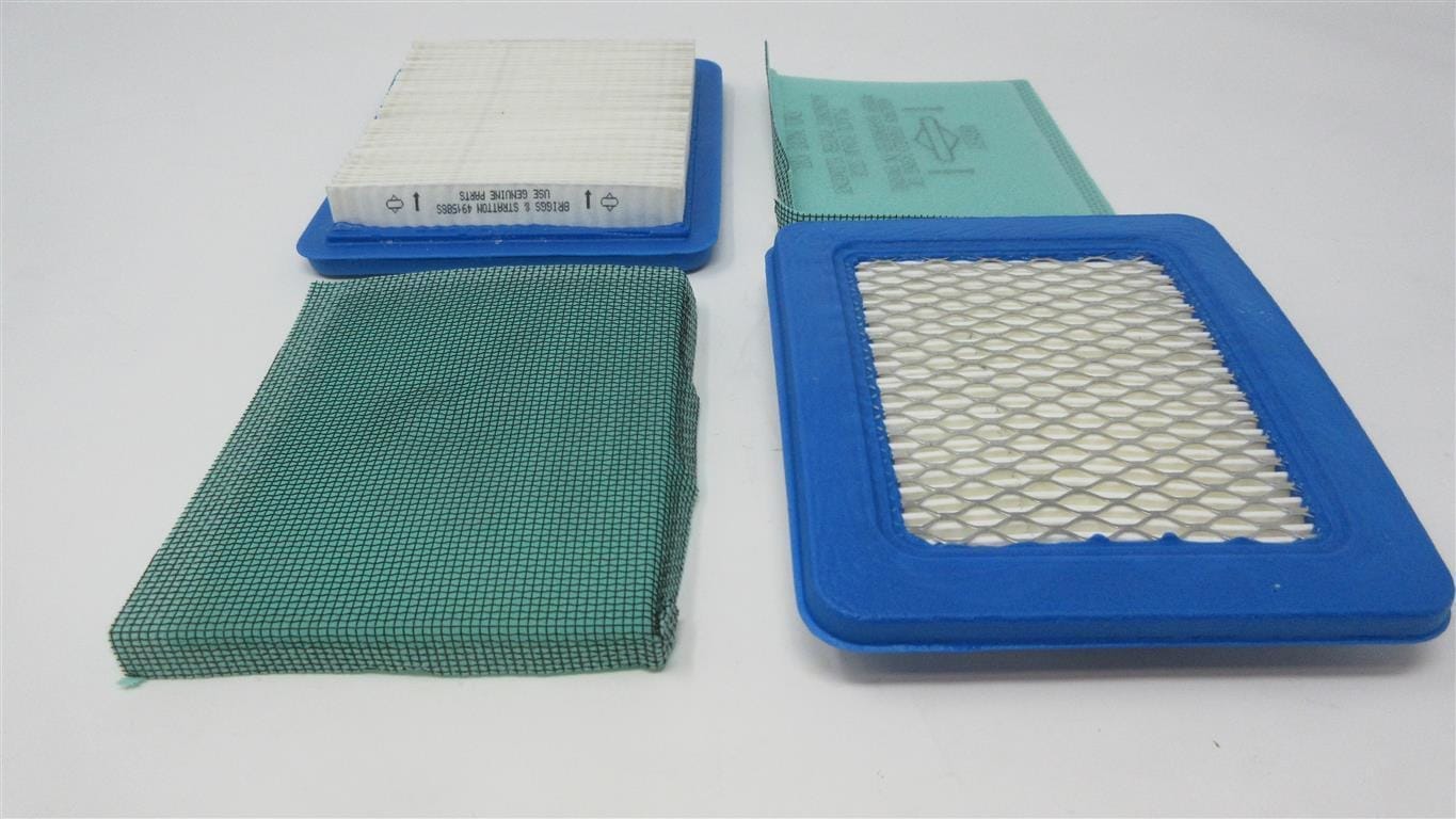 2 Genuine Briggs & Stratton 491588S & 493537S Air & Pre Filter 491588 399959 - Image 2