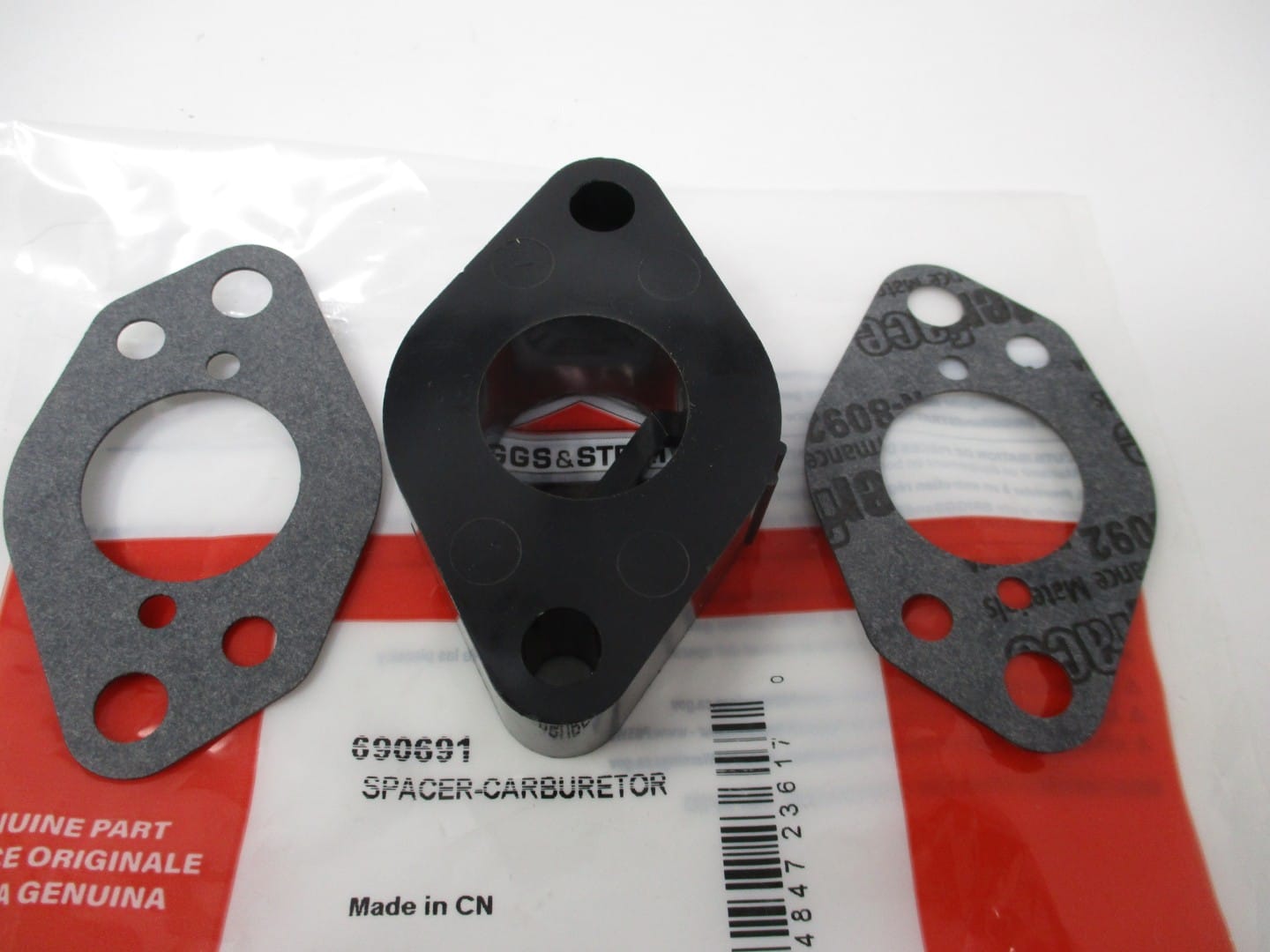 Genuine Briggs & Stratton 690691 Carburetor Spacer Insulator Gasket 294440 29444 - Image 3