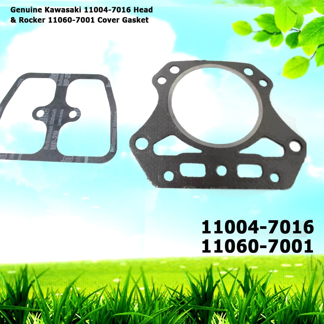Genuine Kawasaki 11004-7016 Head & Rocker 11060-7001 Cover Gasket
