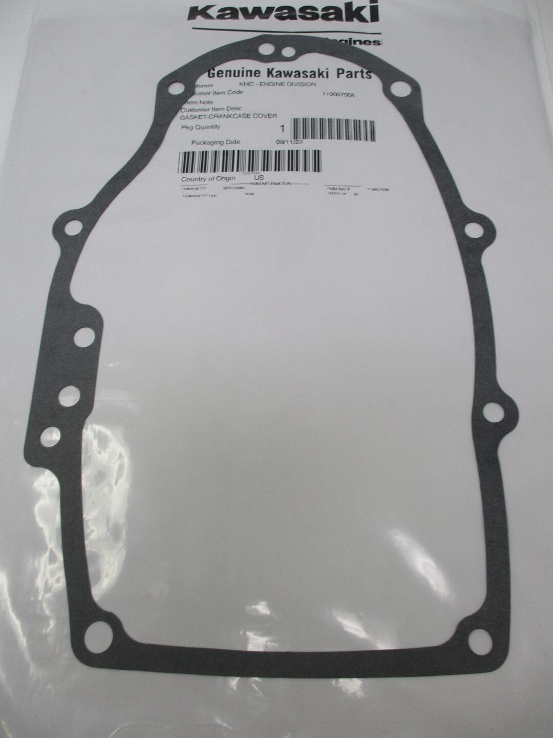 Genuine Kawasaki 11060-7008 Crankcase Cover FH451V FH500V FH531V FH541V FH580V - Image 3