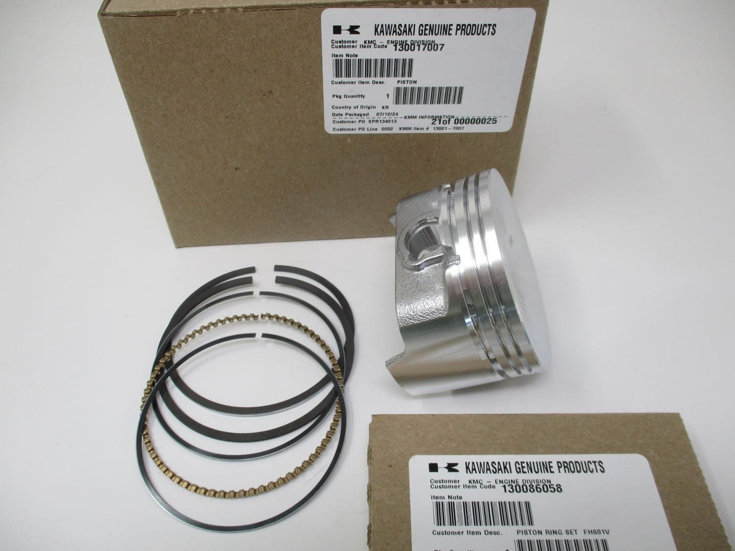 Genuine Kawasaki 13001-7007 Piston & 13008-6058 Rings STD FH601V FH641V FH661V STD - Image 5