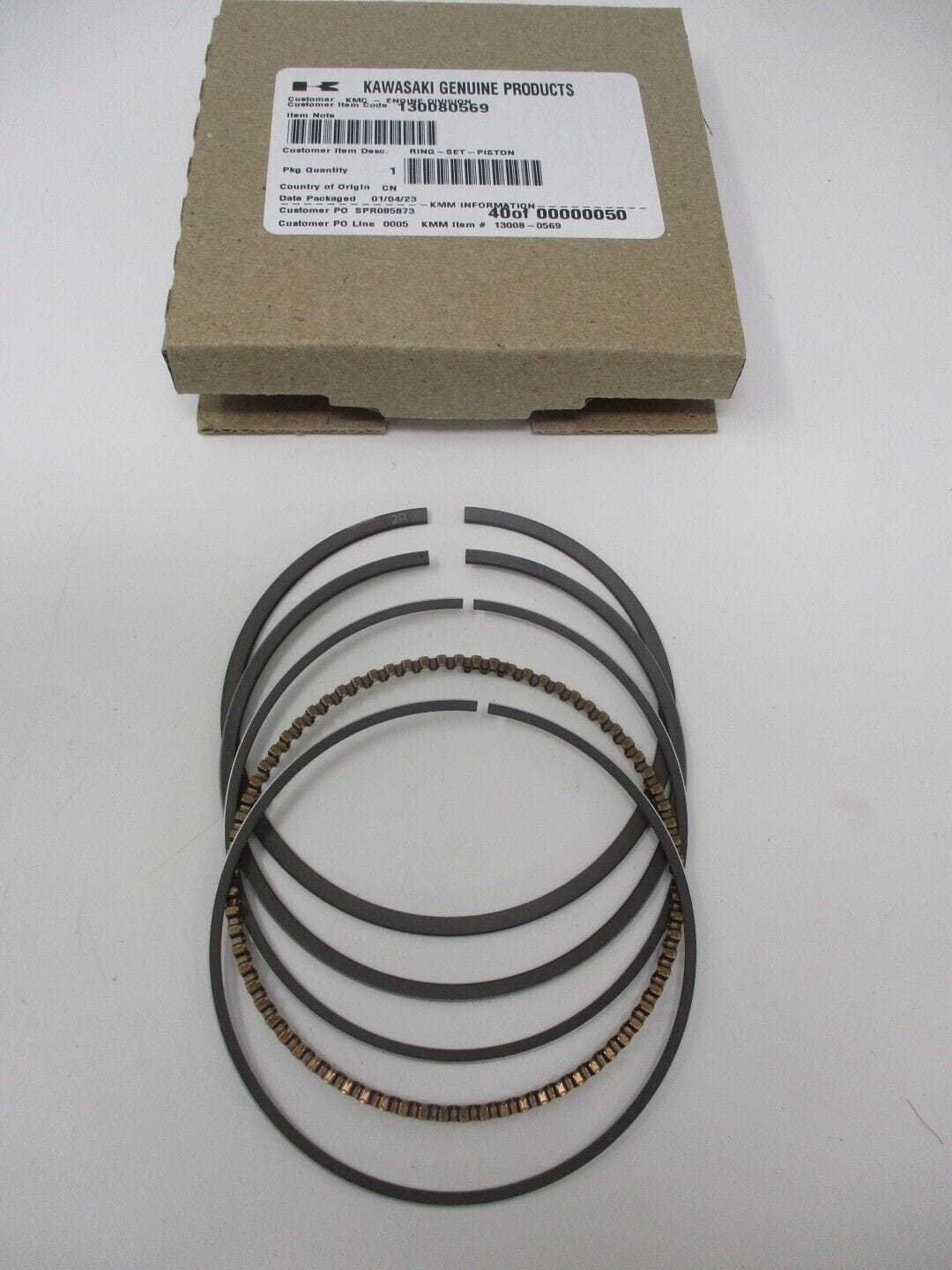 Genuine Kawasaki 13008-0569 Piston Rings Set FR651V FR691V FR730V FS651V FS730V