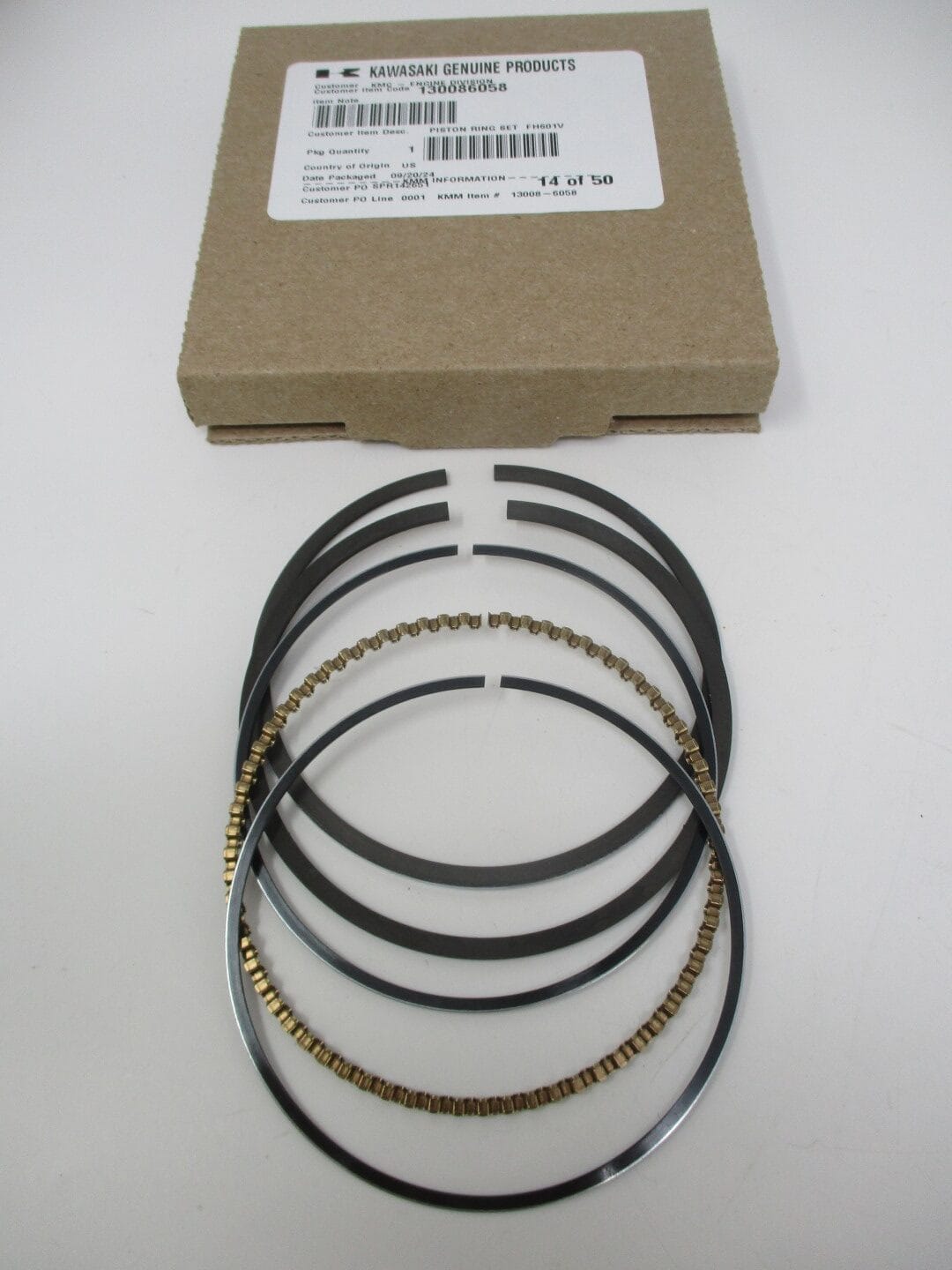 Genuine Kawasaki 13008-6058 Piston Rings STD FH601V FH641V FH661V - Image 3