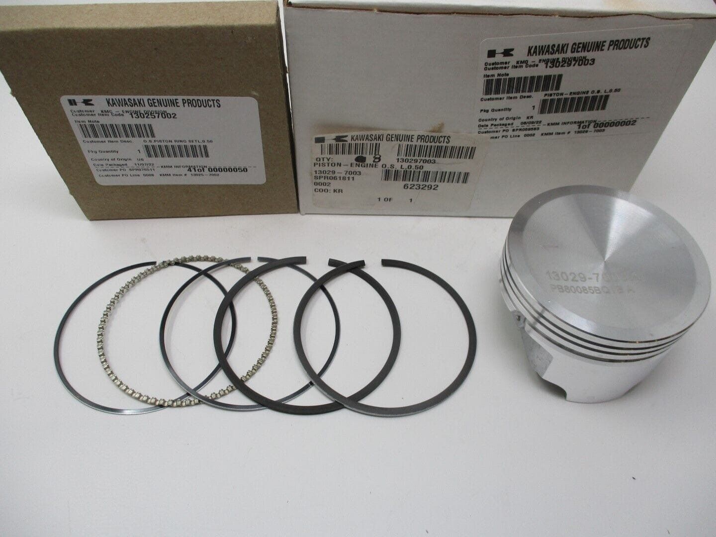 Genuine Kawasaki 13029-7003 13025-7002 Piston & Rings .050 FH601V FH641V FH661V - Image 3