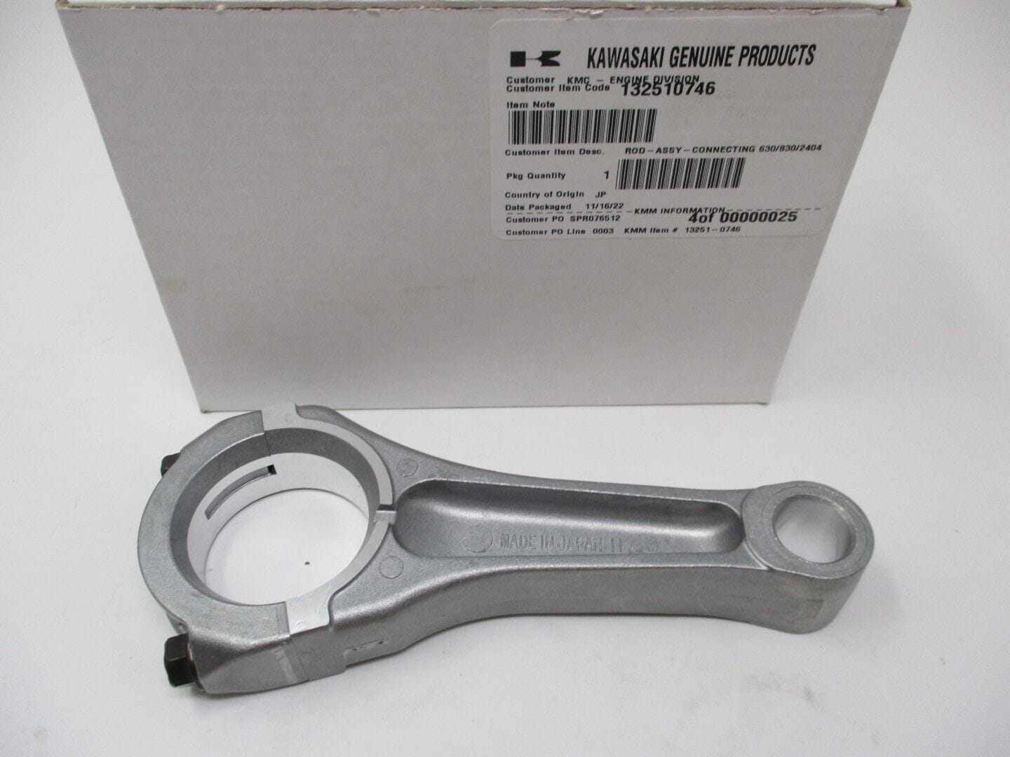 Genuine Kawasaki 13251-0746 Connecting Rod STD 13251-7016 13251
