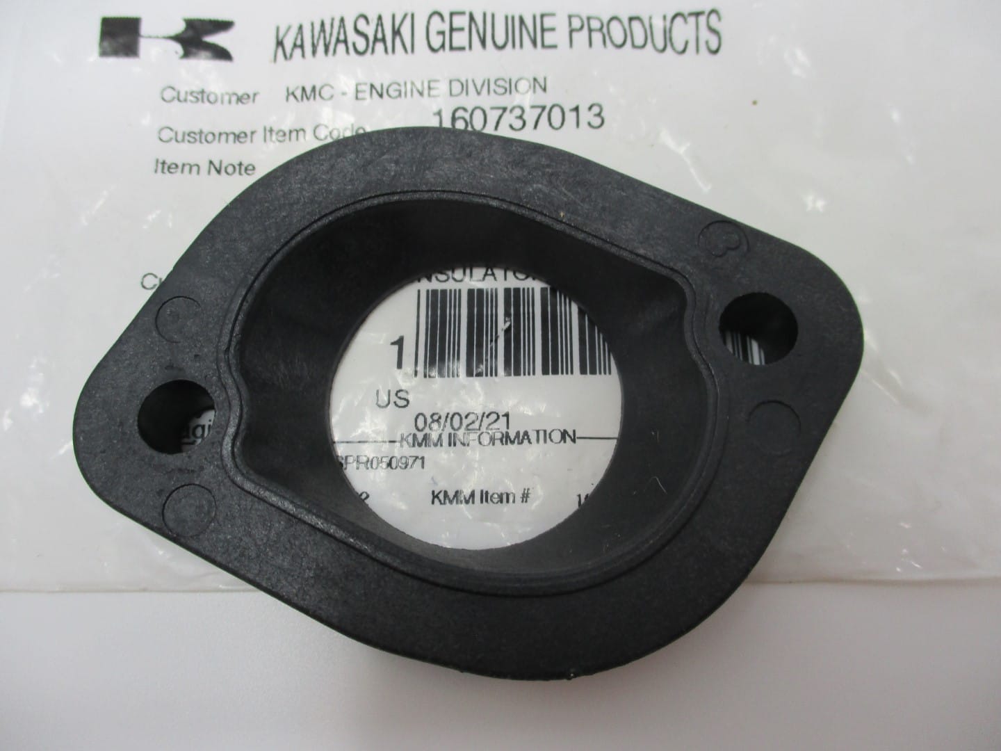 Genuine Kawasaki 16073-7013 Carburetor Gasket Insulator fit 15004-7062 - Image 3