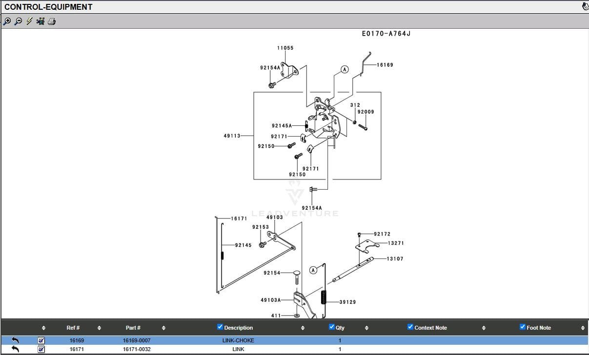 5 Genuine Kawasaki 16169-0007 Choke Linkage Wire 16169-7020 FX751V FX801V FX850V - Image 4