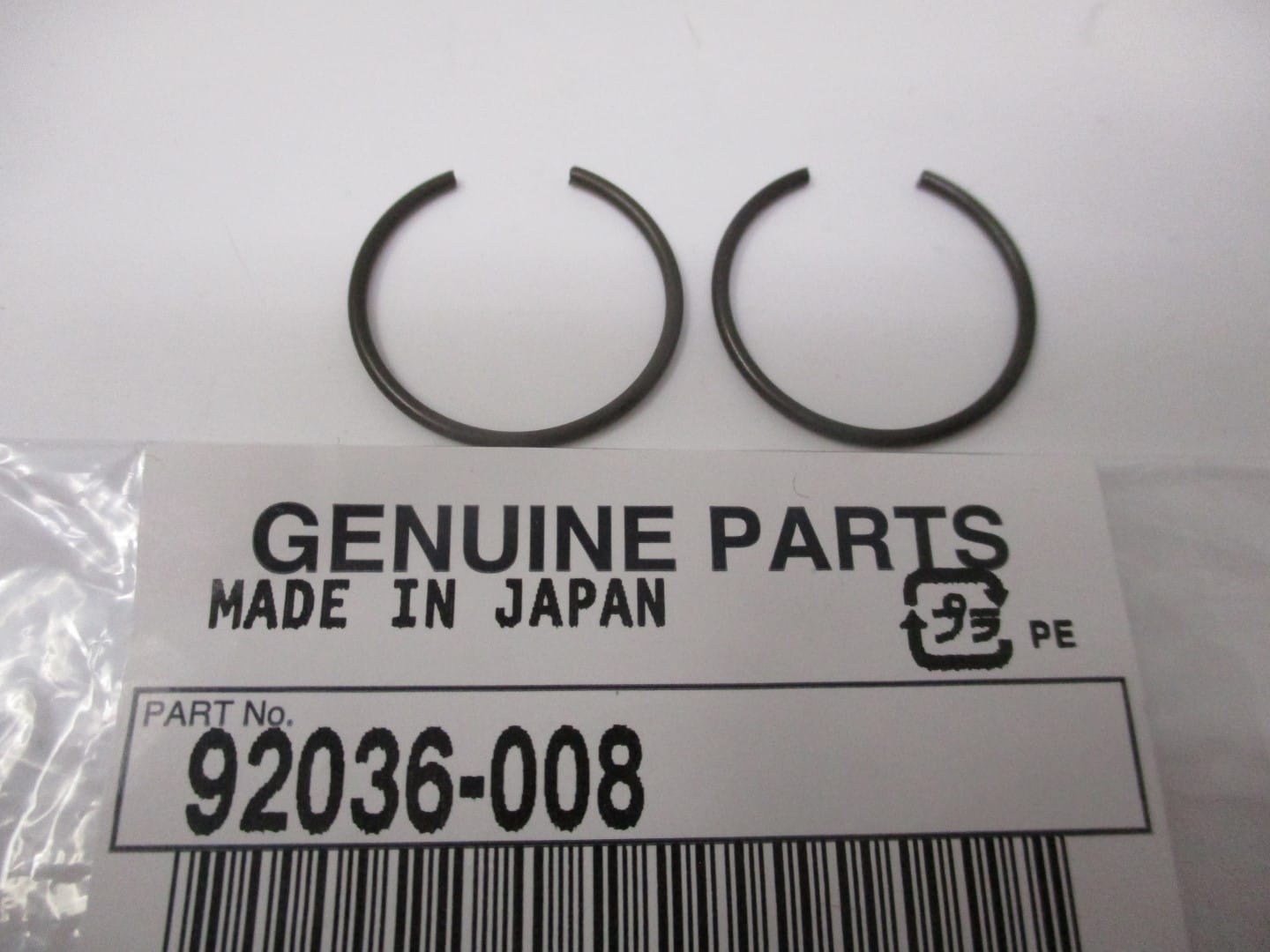 2 Genuine Kawasaki 92036-008 Snap-Rings Piston Pin FD671V FD711D FD750D FE290D - Image 3