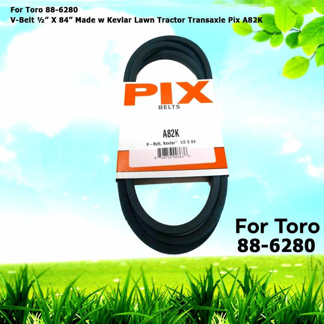 For Toro 88-6280 John Deere M71026 AYP V-Belt ½” X 84” Made with Kevlar in a Pix A82K