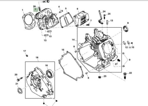 Genuine Kawasaki 11004-7017 Head Gasket for a Mule KAF400 Side by Side - Image 4