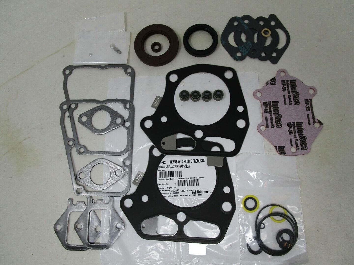 Genuine Kawasaki 11028-6321 & 11028-6316 Engine & Carburetor Rebuild Kits FR541V - Image 5