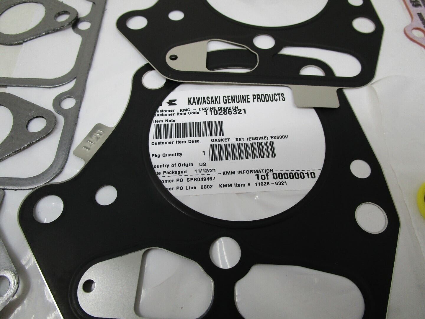 Genuine Kawasaki 11028-6321 & 11028-6316 Engine & Carburetor Rebuild Kits FR541V - Image 3