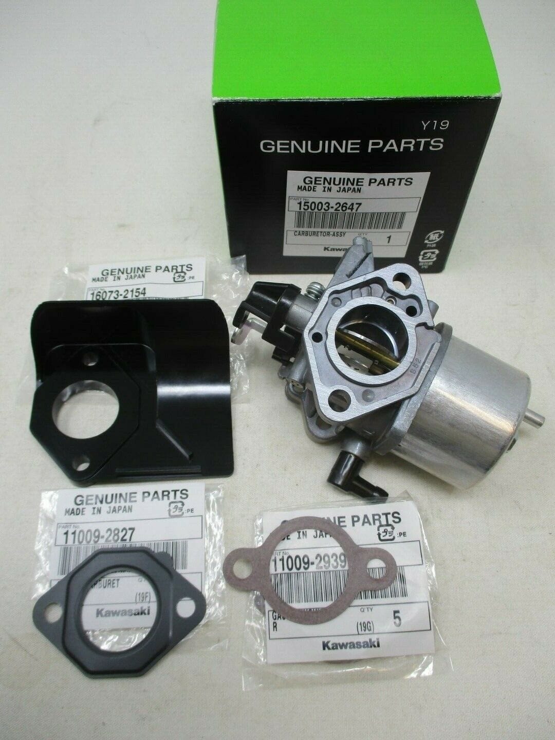 Genuine Kawasaki 15003-2647 Carburetor with 11009-2939, 11009-2827 Gasket & 16073-2154 Insulator Gasket for Club Car - Image 4