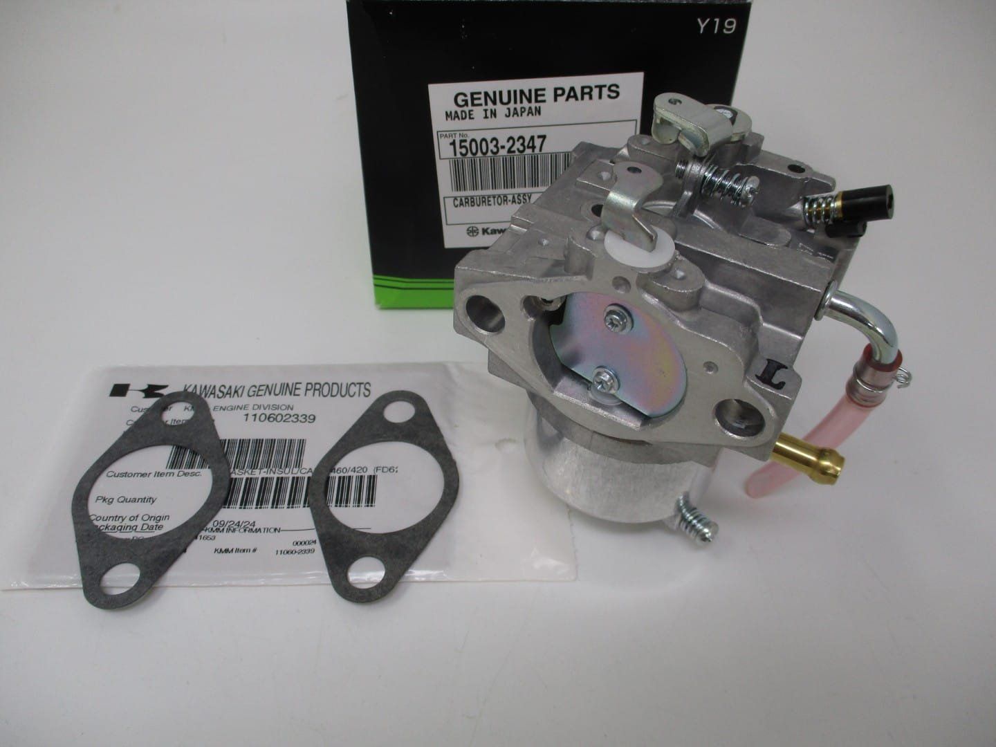 Genuine Kawasaki 15003-2347 Carburetor with 2 11060-2339 Gasket FD611V - Image 5