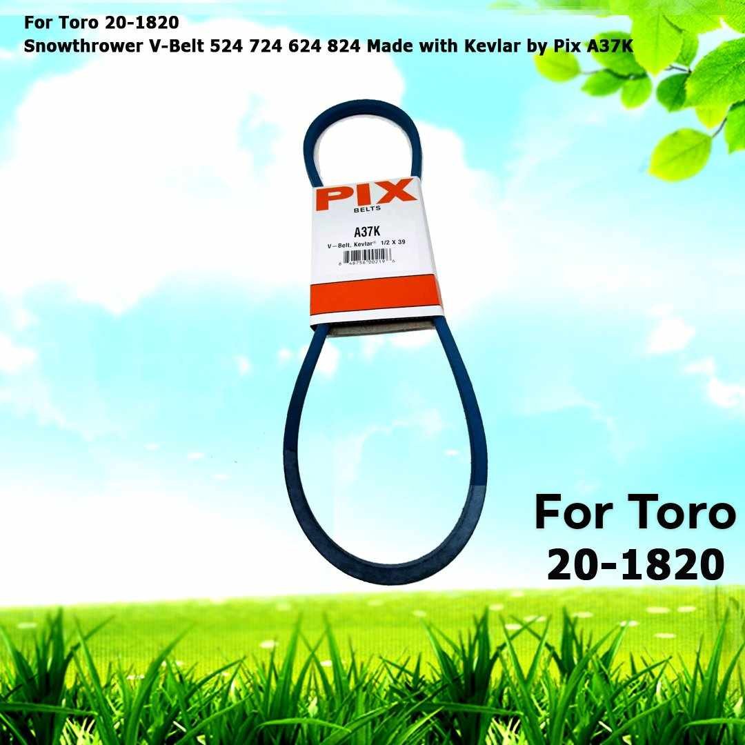 For Toro 20-1820 Snowthrower V-Belt 524 724 624 824 Made with Kevlar in a Pix A37K